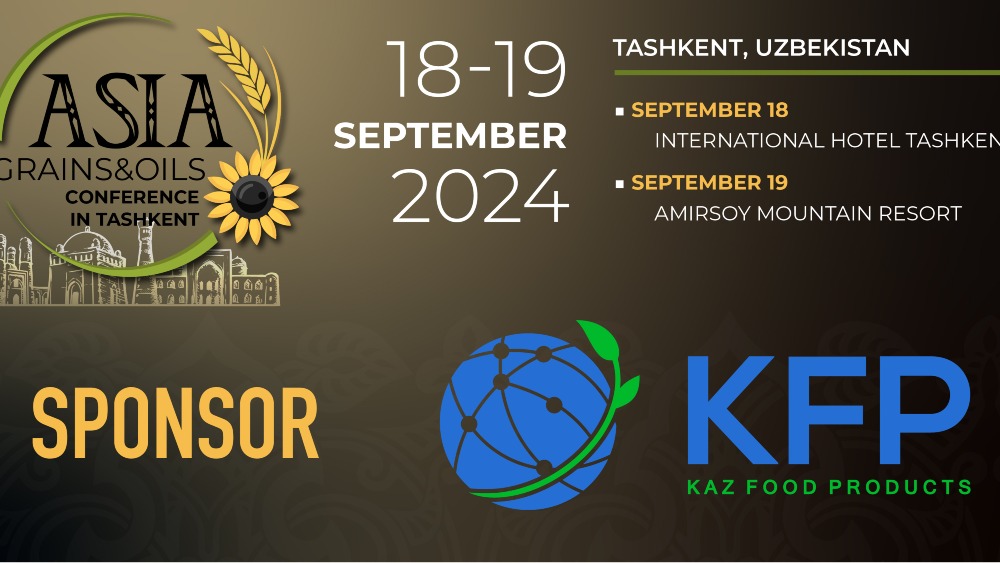 KazFoodProducts - Asia Grains&Oils Conference 2024 халықаралық конференциясының демеушісі